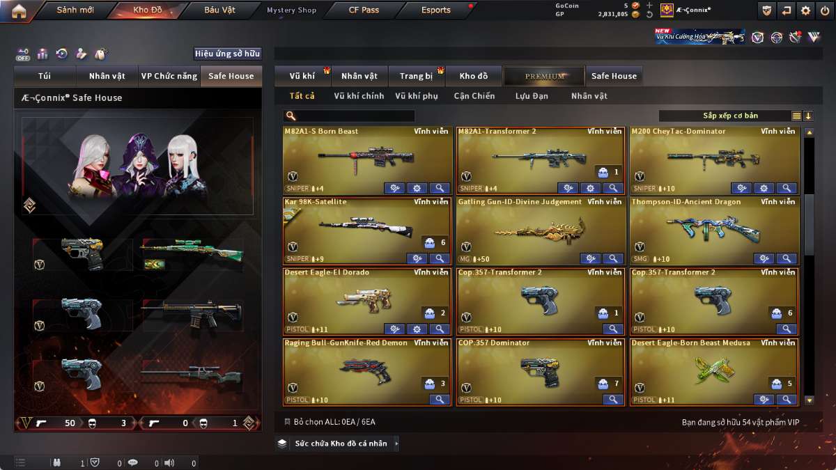 shop acc cf uy tin gia re